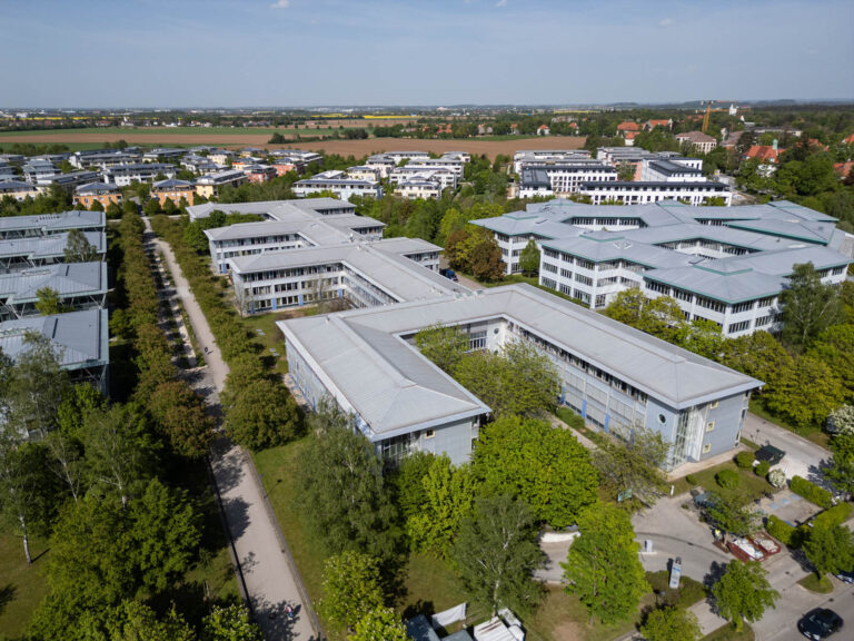 Luftbild des Bürohauses Haar in München