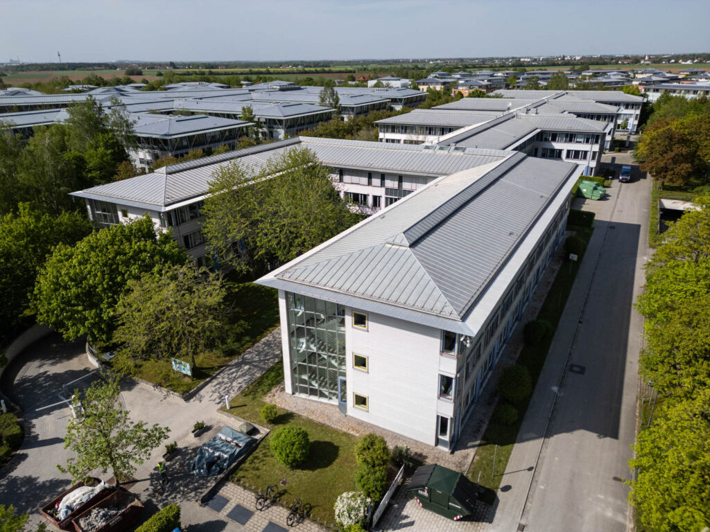 Luftbild des Bürohauses Haar in München