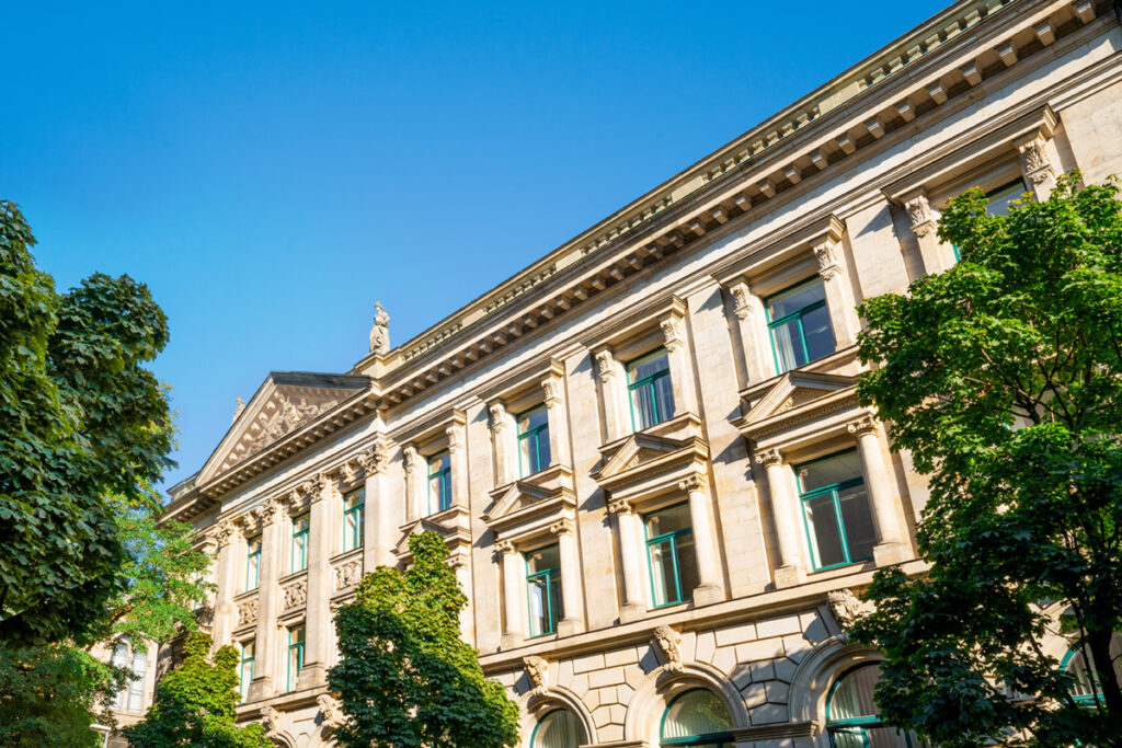 Historische Fassade am Bürohaus Hannover