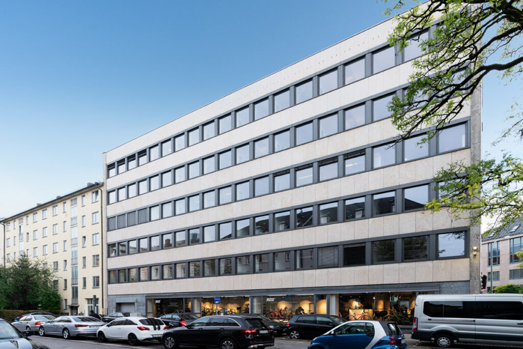 Außenansicht Bürohaus Lessingstraße in München