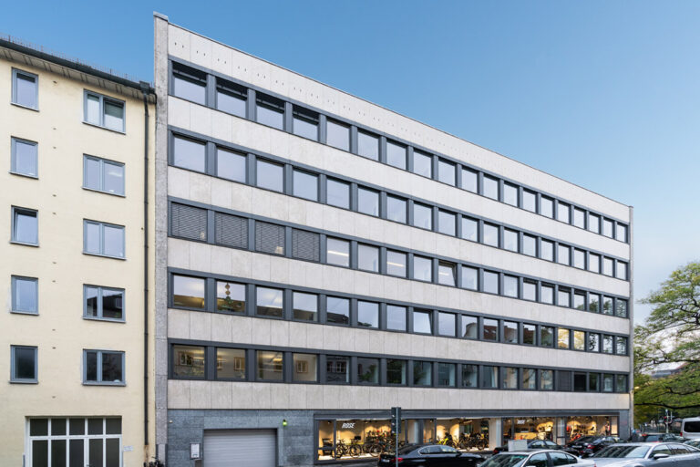 Außenansicht Bürohaus Lessingstraße in München