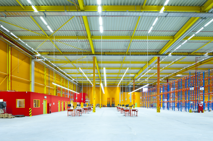 Lagerfläche im Logistikcenter Karlsruhe