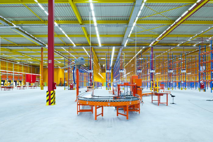 Lagerfläche im Logistikcenter Karlsruhe